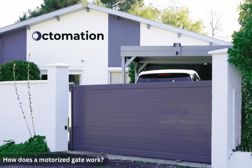 How does a motorized gate work?