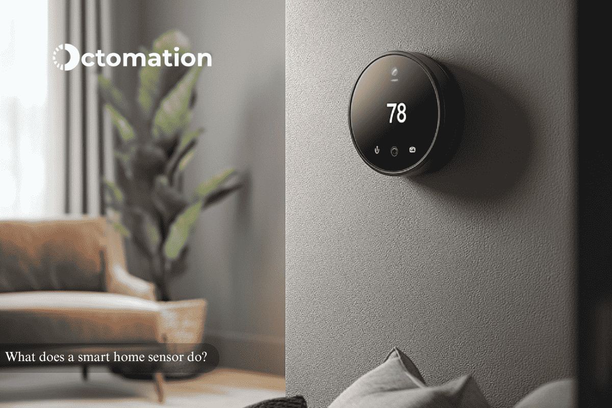 What does a smart home sensor do?